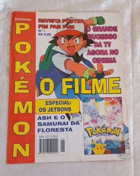 Revista Pôster Pim Pam Pum Pokémon O Filme Nº 1