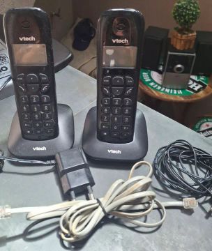 Par de Telefones Fixos Sem Fio Vtech