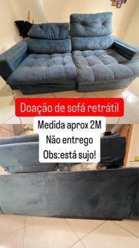 Doação Sofá Retrátil 2m