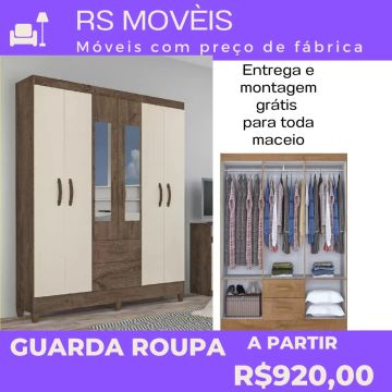 Guarda Roupa 6 Portas - RS Móveis
