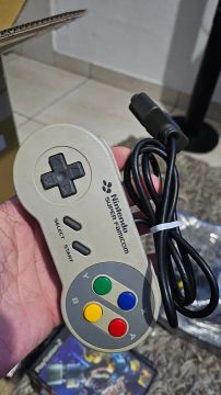 Controle original japonês de super Famicom