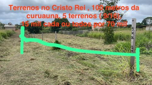 Terrenos em Cristo Rei, alter do chão na praia de Porto Novo