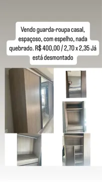 Guarda-Roupa Casal Espaçoso com Espelho