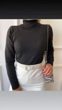 Blusa golinha modal preta, rosa Tam único. Entrego . promoção