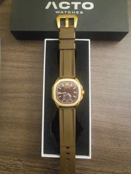 Relogio Acto Watches Edição Limitada - Pulseira Couro Extra