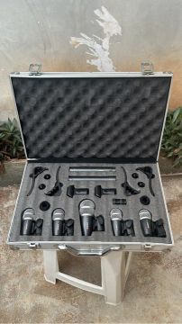 Kit de Microfone para Bateria Karsect K-7C com Multi cabo