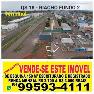 Imóvel de Esquina 150m²  com 2 lojas