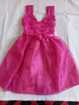 Vestido de festa infantil rosa - Tamanho 2 anos