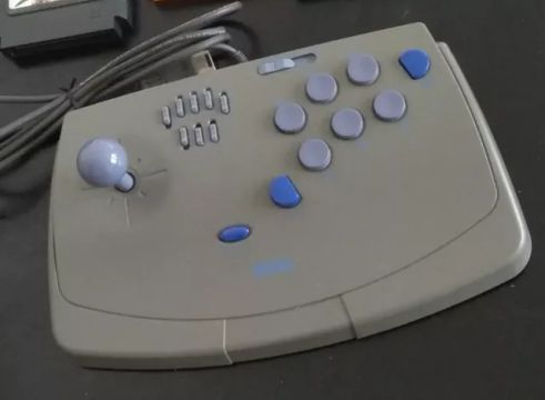Controle Arcade Hs-0104 Original Para Sega Saturn