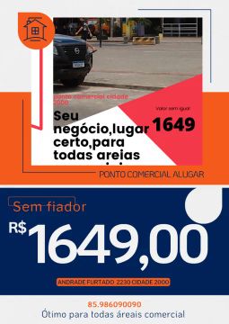 Ponto comercial alugar cidade 2000