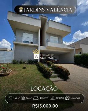 Sobrado - Aluguel - Jardins Valência - Goiânia - GO