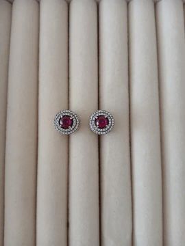 Par de charms Pandora vermelho 