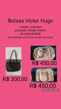 Bolsas Victor Hugo originais usadas
