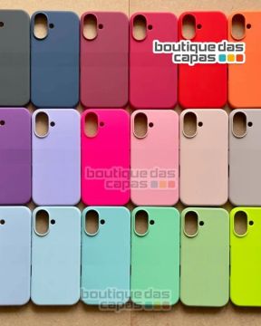 CAPA CORES PROTEÇÃO IPHONE 6 PRO E IPHONE 6 PLUS - CASE AVELUDADA