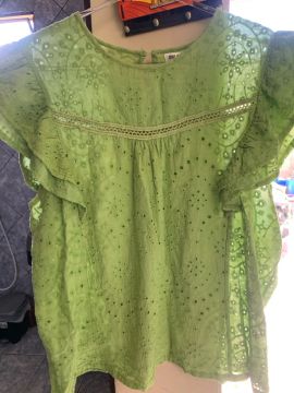 Blusa de renda verde - Tamanho G 1