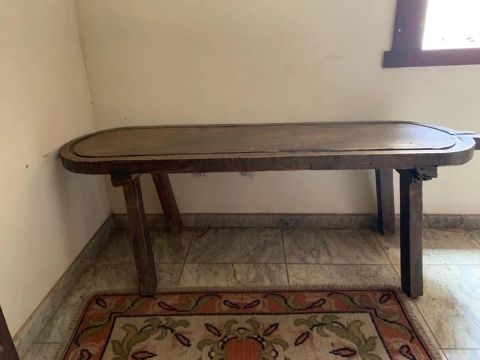 Queijeira antiga - Mesa rústica de madeira maciça 