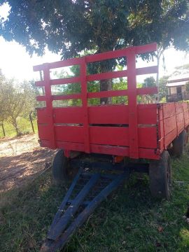 Carreta agrícola e roçadeira hidráulica - Usada 