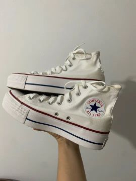 Converse All Star plataforma branca