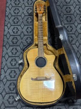 Violão Eletroacústico Aço Cutaway Fender FA-345CE Auditorium 3-tone Natural - + Case