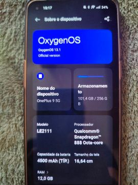 OnePlus 9 5G - 12GB RAM - 4500 mAh - Impecável