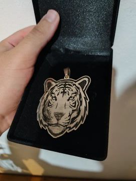 Pingente de Tigre em Prata 925