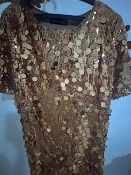 Vestido Dourado Carnaval M