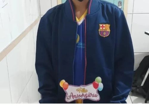 Jaqueta do Barcelona - Tamanho 12 anos