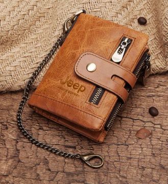 Carteira Masculina de Couro Jeep