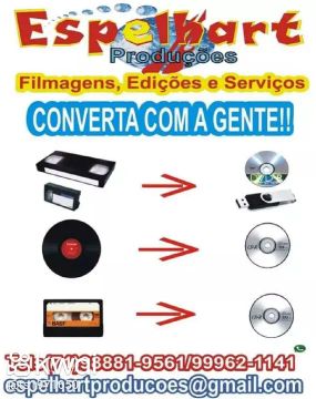 Transforme Suas Fitas de Vídeo Cassete em DVD ou Arquivos  Digitais