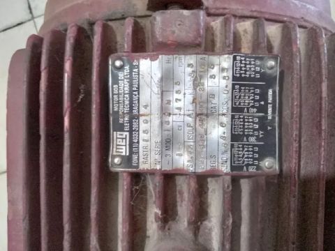 MOTOR ELÉTRICO WEG 15 CV 220 380 480  TRIFÁSICO