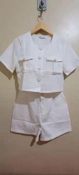 Conjunto branco da Shein