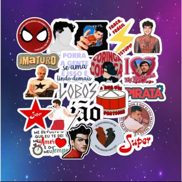 Pack Stickers - Jão - SUPER - Pirata - Lobos - Adesivos 