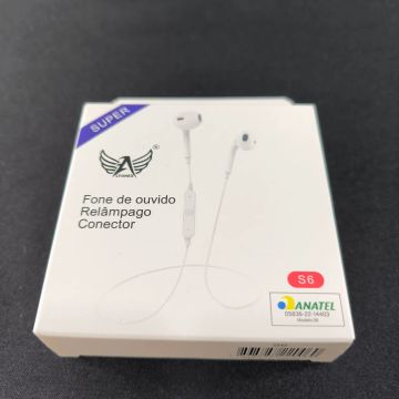 Fone de Ouvido sem fio bluetooth S6 - Novo