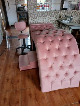 Banco/Cadeira Rosa Luxuoso