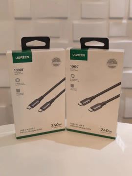 Cabo Ugreen USB-C/USB-C 5A 240W US535 2M - Preto