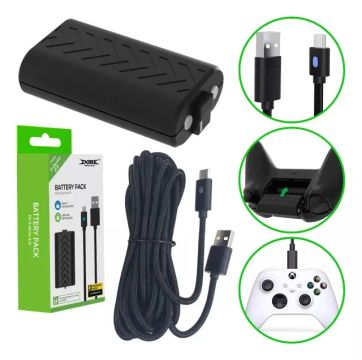 Kit Bateria + Cabo Carregador Tipo C 3 Metros Xbox Series S - Loja Natan Abreu 