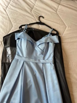 Vestido de festa casamento azul claro 