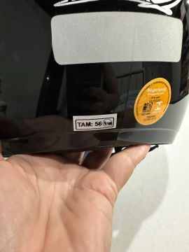 Capacete Moto Preto TAM 56