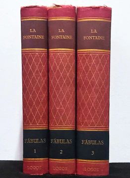 Fábulas de La Fontaine - 3 volumes - Edição em português