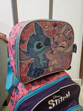 Mochila de rodinha infantil Stitch
