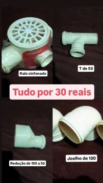 Kit de peças para banheiro - Tudo por R$ 30
