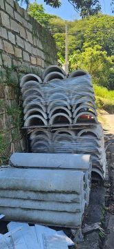 Canaleta de concreto 40cm de boca - 55 unidades
