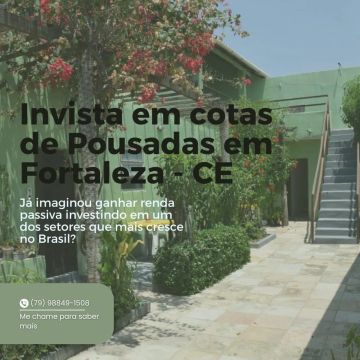 INVESTIMENTO EM POUSADA - VENHA FAZER PARTE!!!