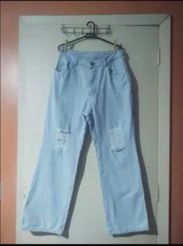 Calça jeans wide leg