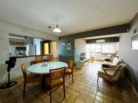 Apartamento Mobiliado com Vista-Mar da Praia de Ponta Verde 108m² com 3 Quartos - Maceió A