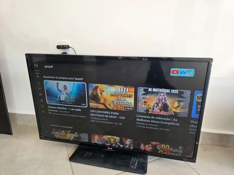Vendo tv led LG 42p com tv box smart Android 