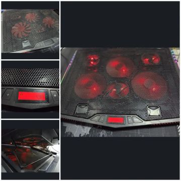 Cooler para Notebook - Gamer - 5 Fans - LED RGB