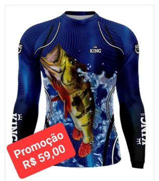 Camiseta de Pesca proteção UV Promoção!!!
