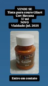 Tinta para couro Gliart - Havana 37ml - NOVA