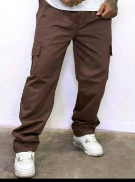Calça Cargo Marrom Masculina 